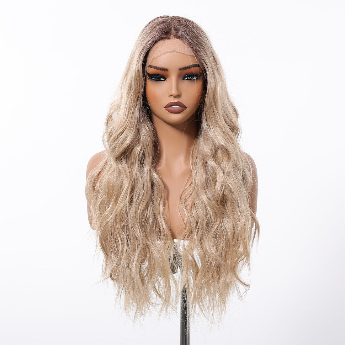 22" Vanilla Blonde Perfect Waves Lace Front