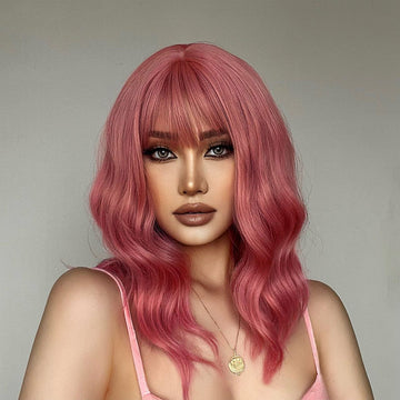 15″ Beach Wave Bob Synthetic Wig
