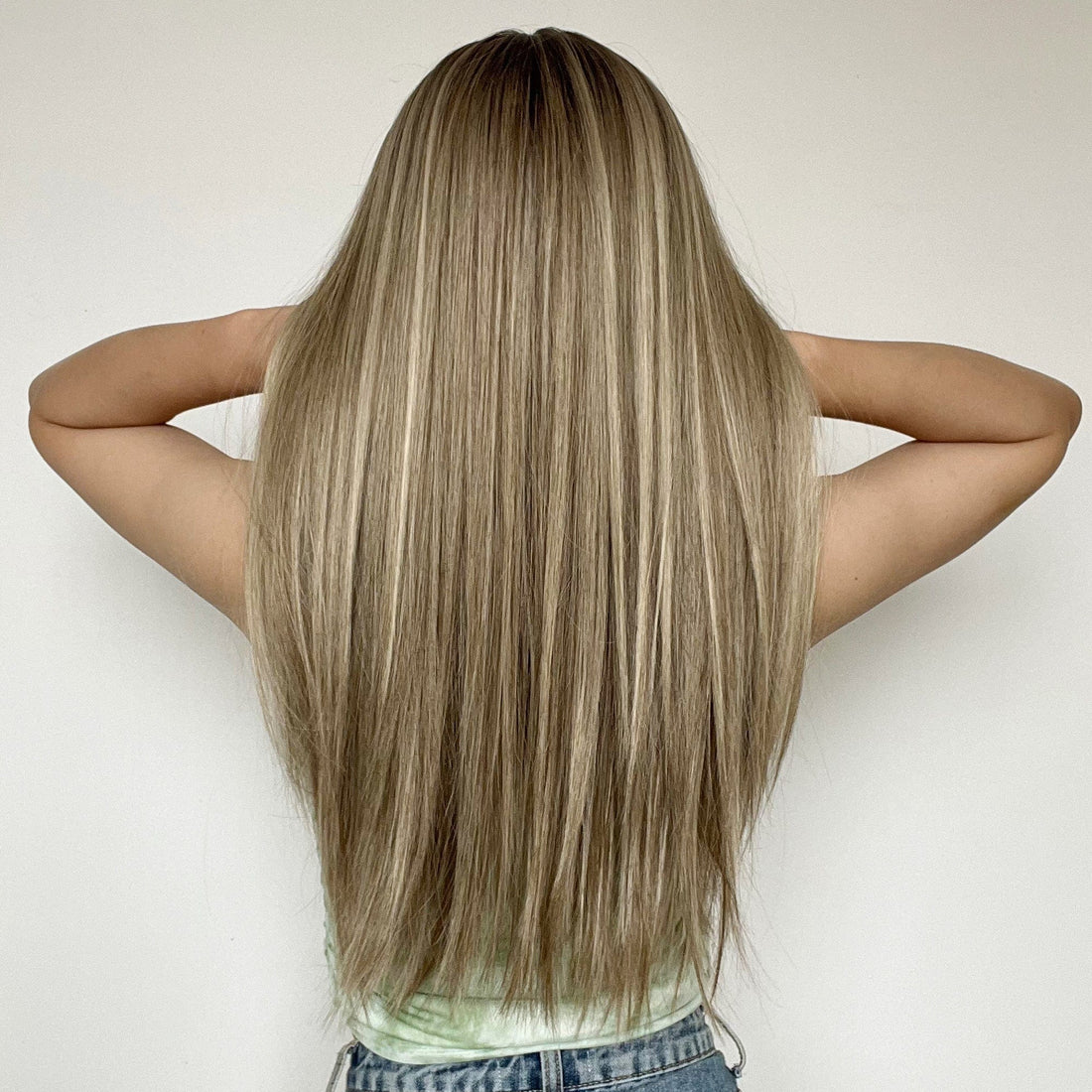 23" Straight Synthetic Wig