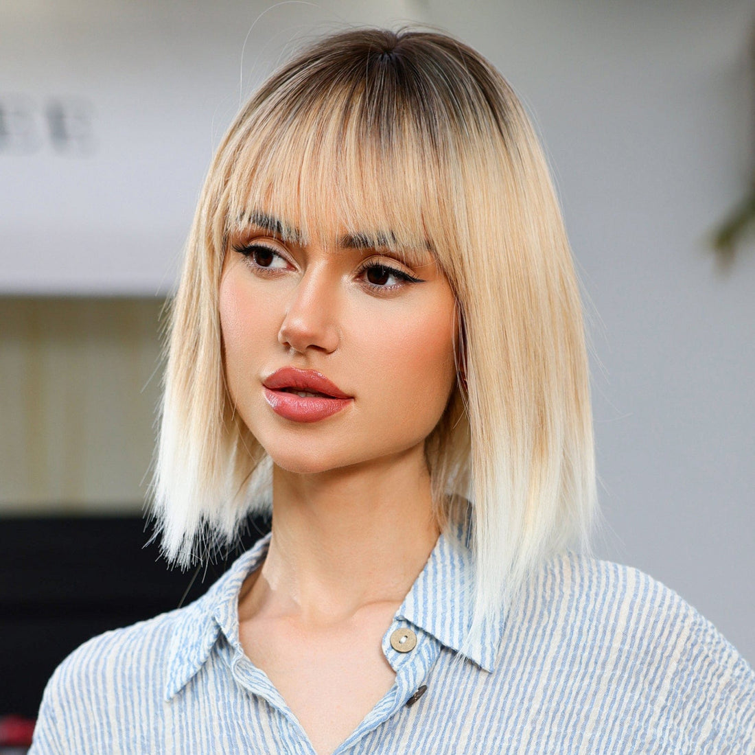 12" Natural Bob Synthetic Wig