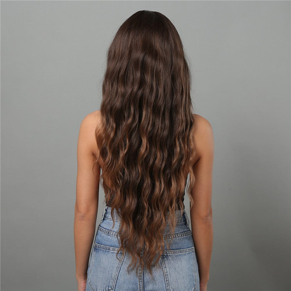 28″ Extra-Long Mahala Wave Synthetic Wig