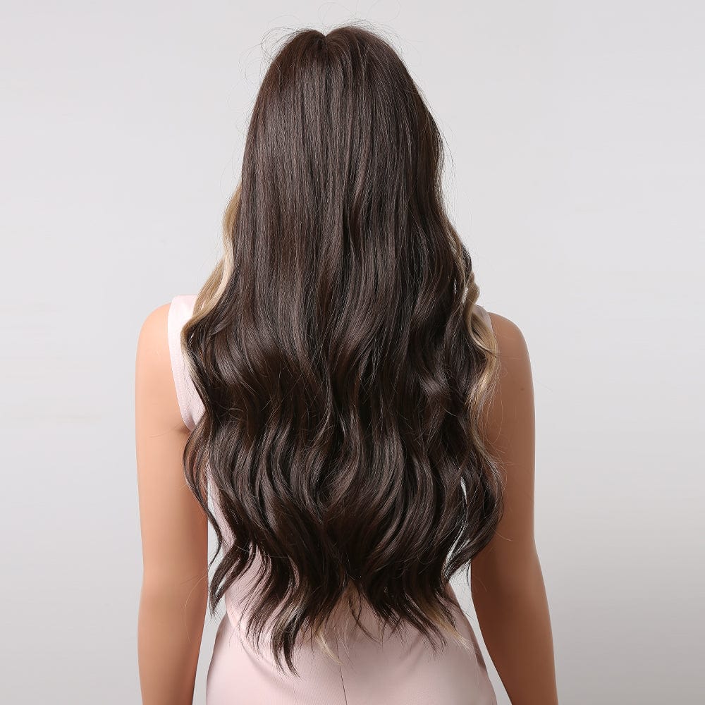 25″ Wavy Money Pieces Synthetic Wig