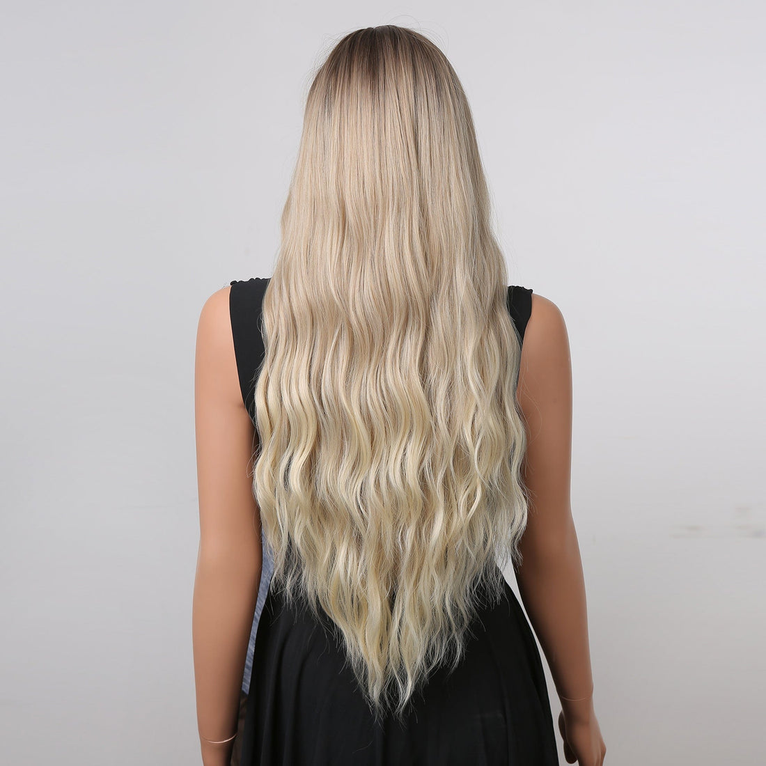 28" Extra Long Wavy Synthetic Wig