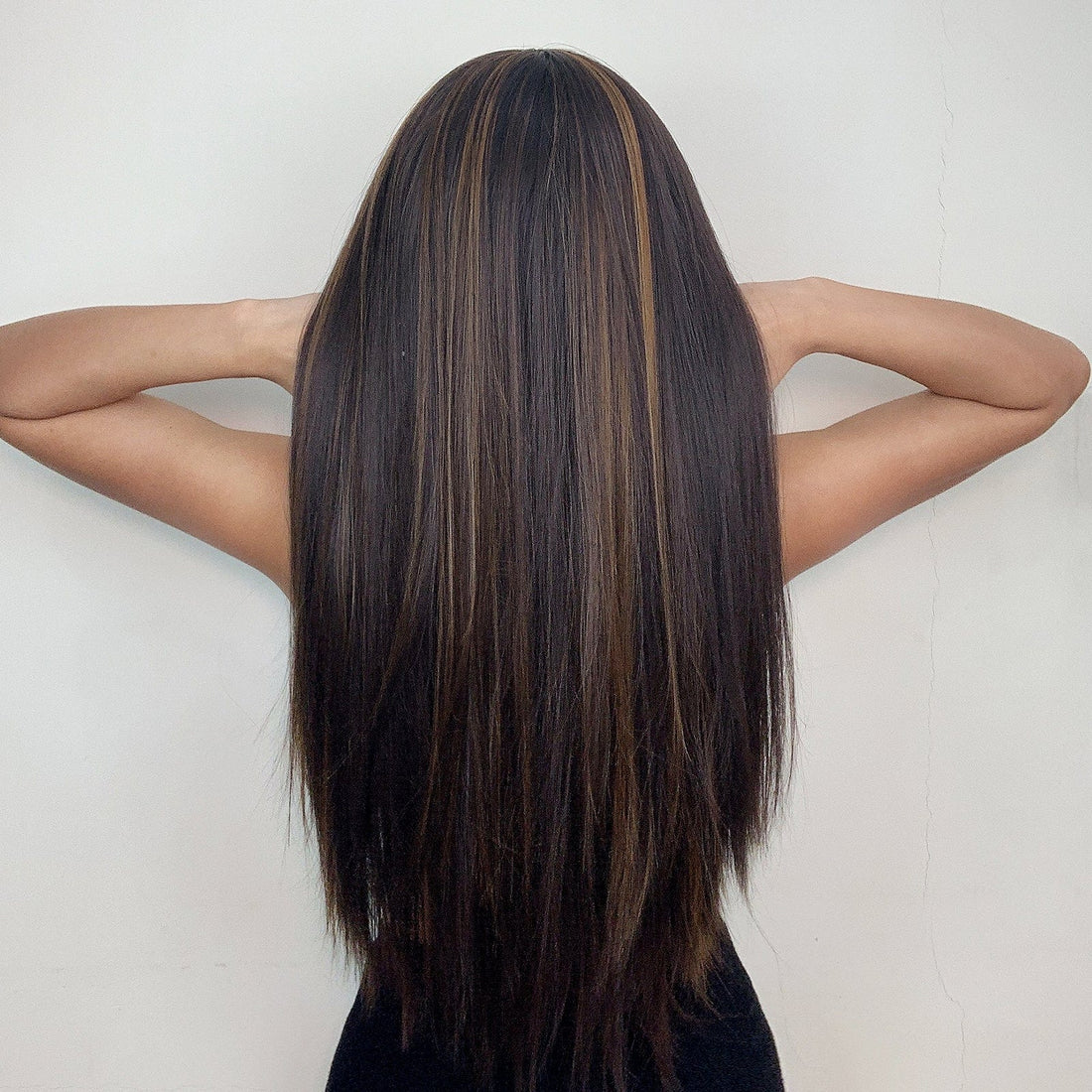25" Straight Headband Synthetic Wig