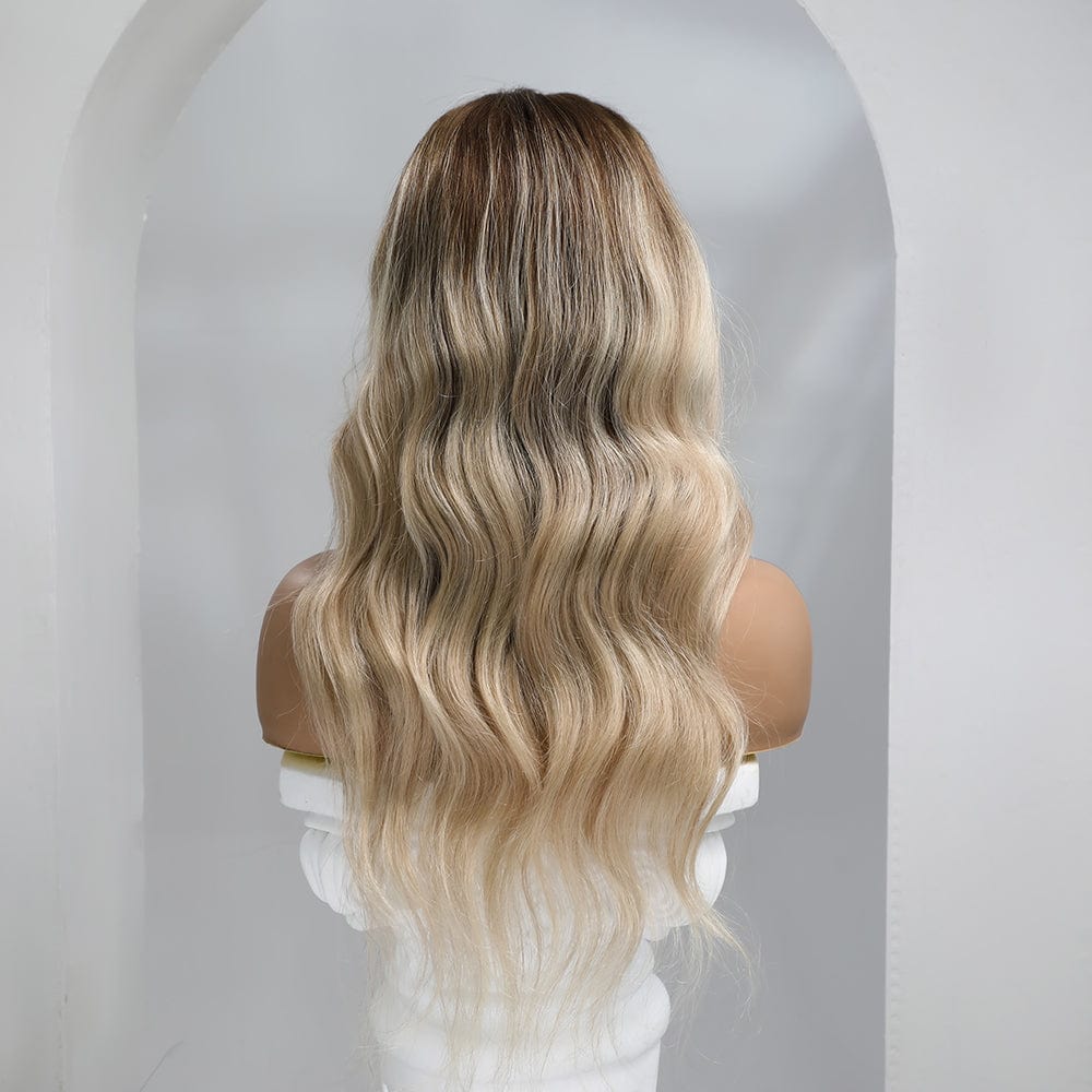 22" Beach Waves 100% Remy Human Hair Wig