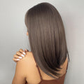 18  Inches Bob with bangs Ash Brown - HAIRCUBE