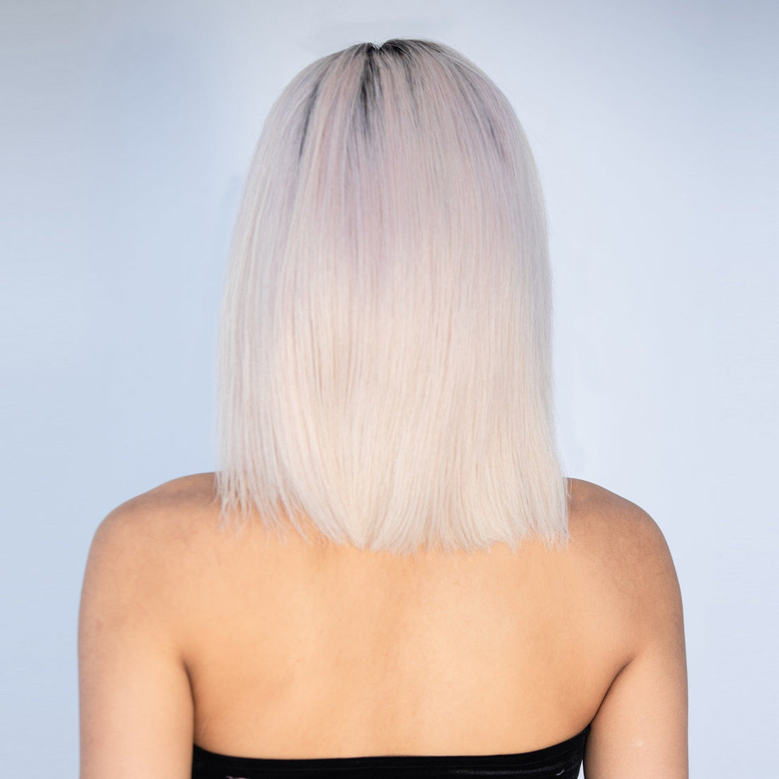 2-Shade 100% Human Hair Lace Front Wig