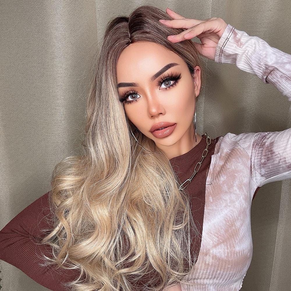 Champion Blonde With Soft Curls Synthetic Wig🎗Deandra - HAIRCUBE