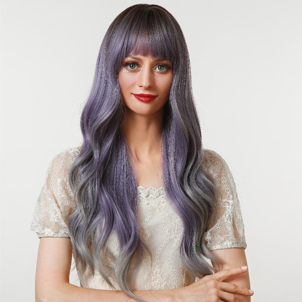 21" Wavy Very Peri Synthetic Wig