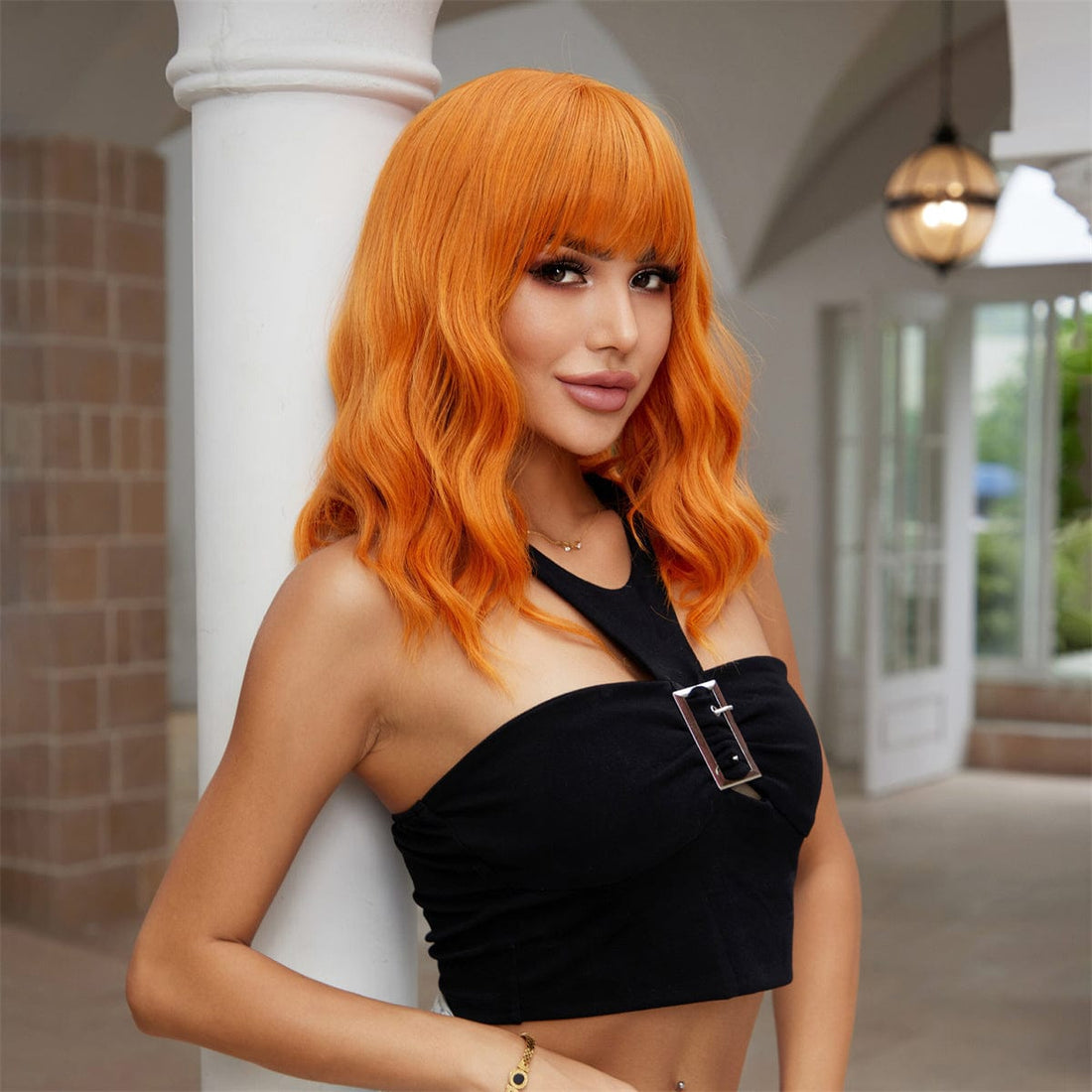 23" Curly Bob Wig