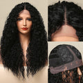 HAIRCUBE 20 inch kinky curly lace wig with natural black curls and breathable lace cap