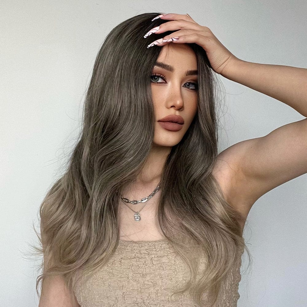 HAIRCUBE 20 inch ombre curly wig with natural waves worn by woman