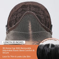 23 inch free part synthetic wig with 3D dome cap and thin lace by HAIRCUBE