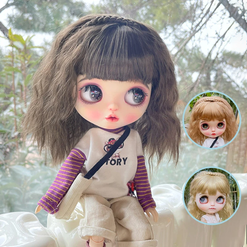 YESTARY-Blythe-BJD-Doll-Accessories-Wigs-Tress-For-Dolls-Girls-Toys-Faux-Mohair-Fashion-Cute-Short.webp